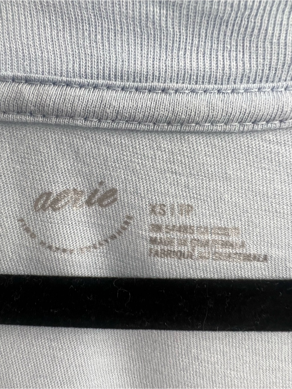 Aerie Oversized V-Neck T-Shirt – Ice Blue – XS - Picture 5 of 7